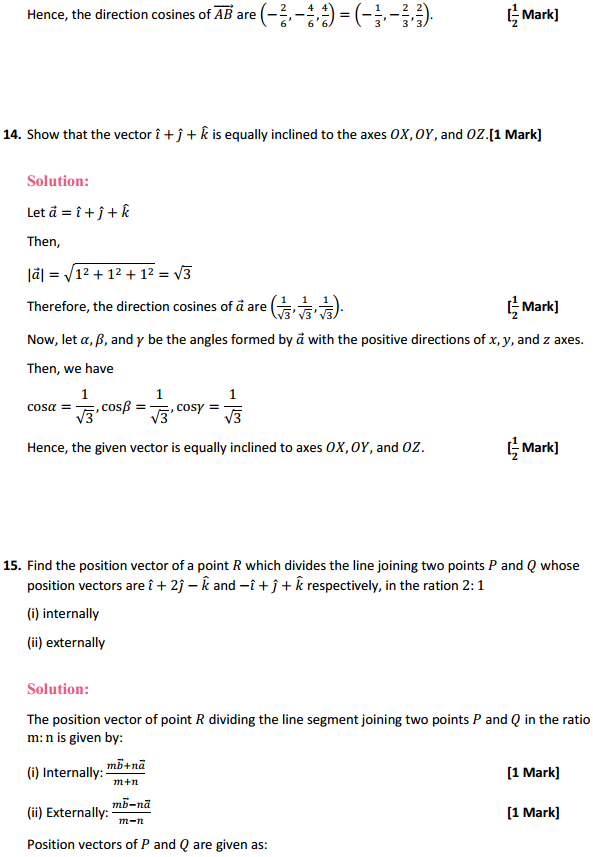 NCERT Solutions for Class 12 Maths Chapter 10 Vector Algebra Ex 10.2 6