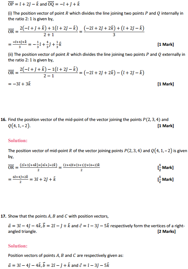 NCERT Solutions for Class 12 Maths Chapter 10 Vector Algebra Ex 10.2 7