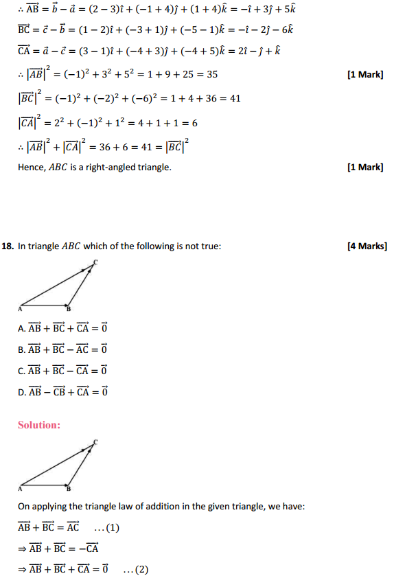 NCERT Solutions for Class 12 Maths Chapter 10 Vector Algebra Ex 10.2 8
