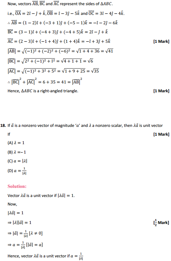 NCERT Solutions for Class 12 Maths Chapter 10 Vector Algebra Ex 10.3 10