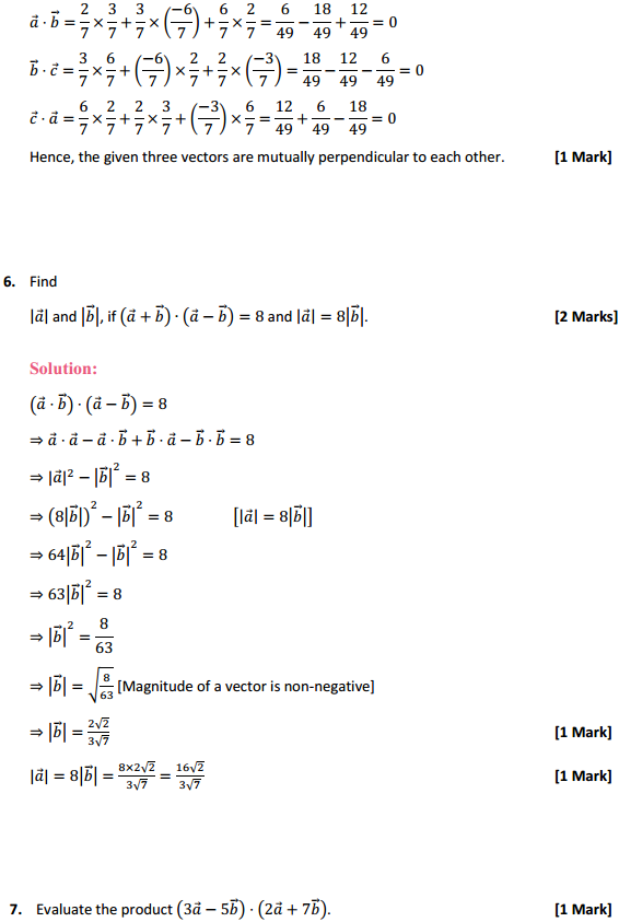 NCERT Solutions for Class 12 Maths Chapter 10 Vector Algebra Ex 10.3 4