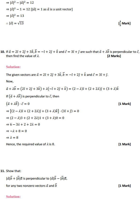 NCERT Solutions for Class 12 Maths Chapter 10 Vector Algebra Ex 10.3 6