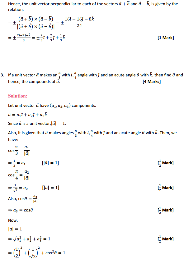 NCERT Solutions for Class 12 Maths Chapter 10 Vector Algebra Ex 10.4 2
