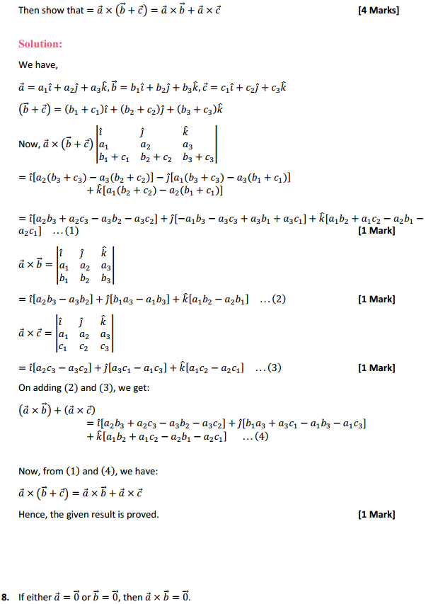 NCERT Solutions for Class 12 Maths Chapter 10 Vector Algebra Ex 10.4 5