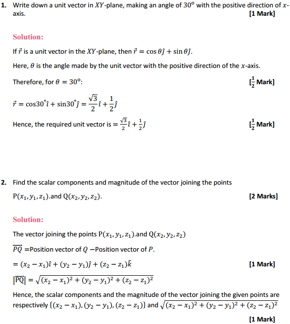 NCERT Solutions for Class 12 Maths Chapter 10 Vector Algebra Miscellaneous Exercise 1