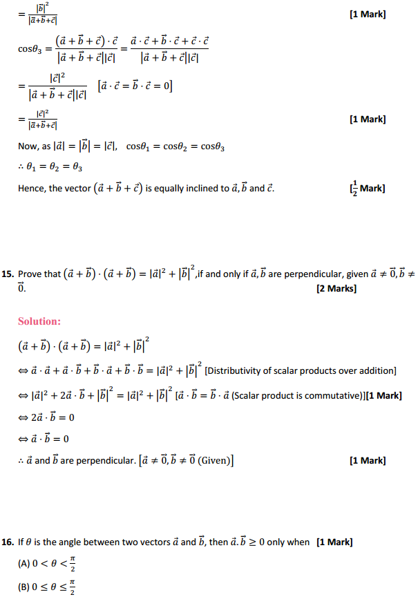 NCERT Solutions for Class 12 Maths Chapter 10 Vector Algebra Miscellaneous Exercise 10