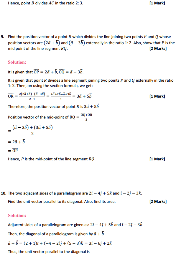 NCERT Solutions for Class 12 Maths Chapter 10 Vector Algebra Miscellaneous Exercise 6