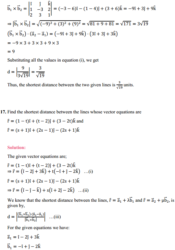 NCERT Solutions for Class 12 Maths Chapter 11 Three Dimensional Geometry Ex 11.2 15