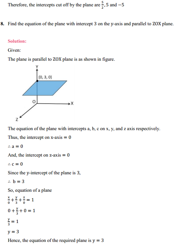 NCERT Solutions for Class 12 Maths Chapter 11 Three Dimensional Geometry Ex 11.3 10
