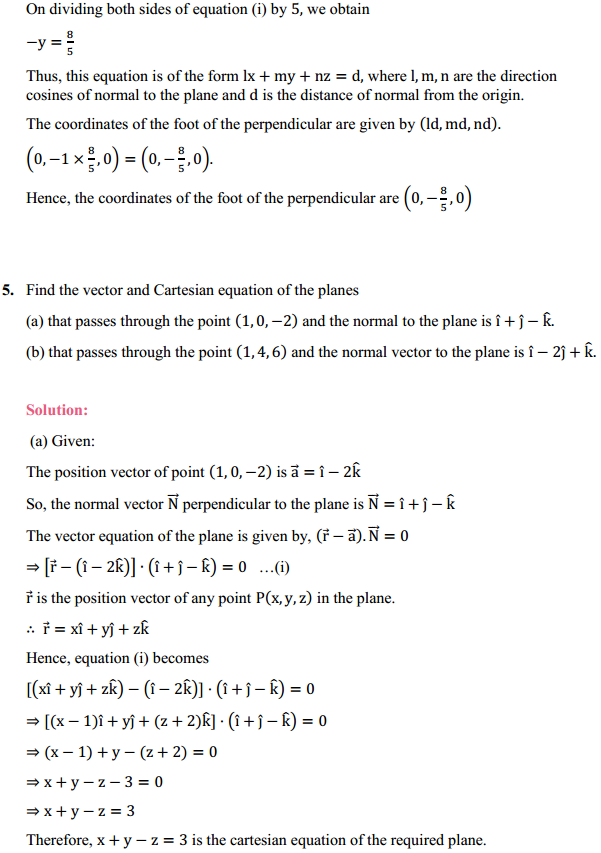 NCERT Solutions for Class 12 Maths Chapter 11 Three Dimensional Geometry Ex 11.3 7