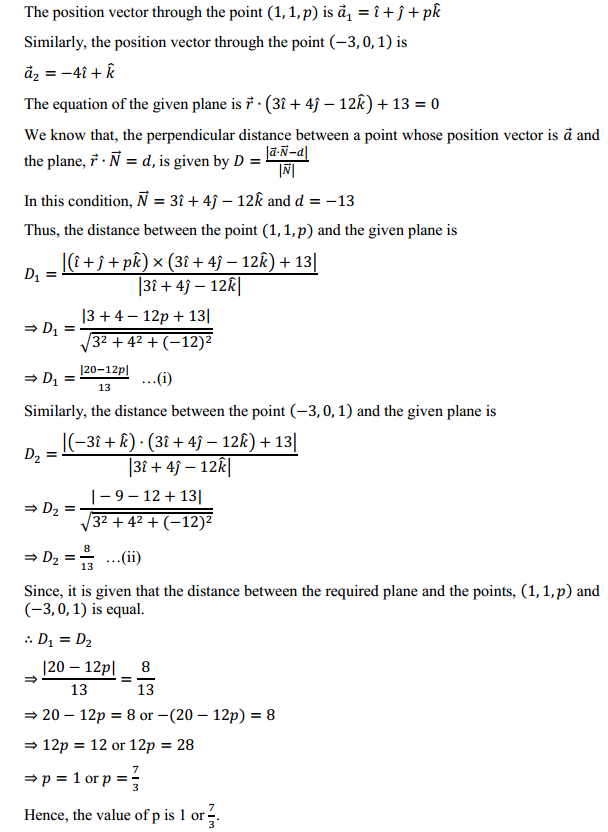 NCERT Solutions for Class 12 Maths Chapter 11 Three Dimensional Geometry Miscellaneous Exercise 11