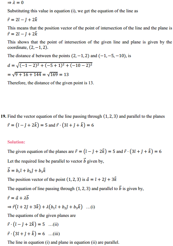 NCERT Solutions for Class 12 Maths Chapter 11 Three Dimensional Geometry Miscellaneous Exercise 15