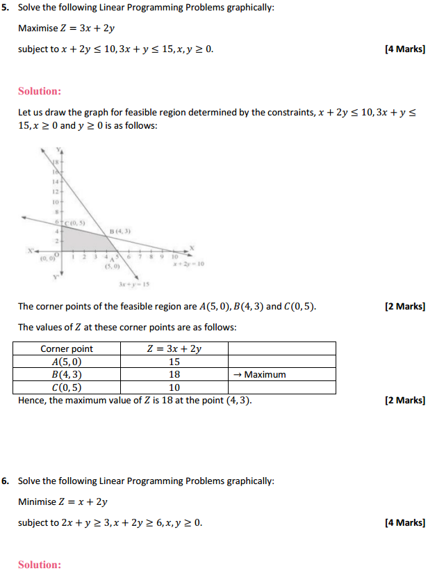NCERT Solutions for Class 12 Maths Chapter 12 Linear Programming Ex 12.1 5