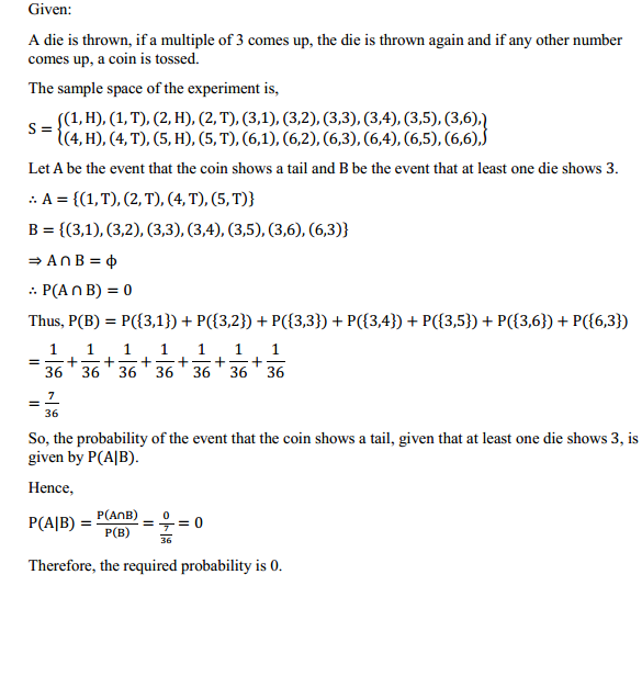 NCERT Solutions for Class 12 Maths Chapter 13 Probability Ex 13.1 19