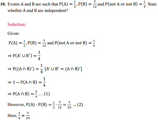 NCERT Solutions for Class 12 Maths Chapter 13 Probability Ex 13.2 12