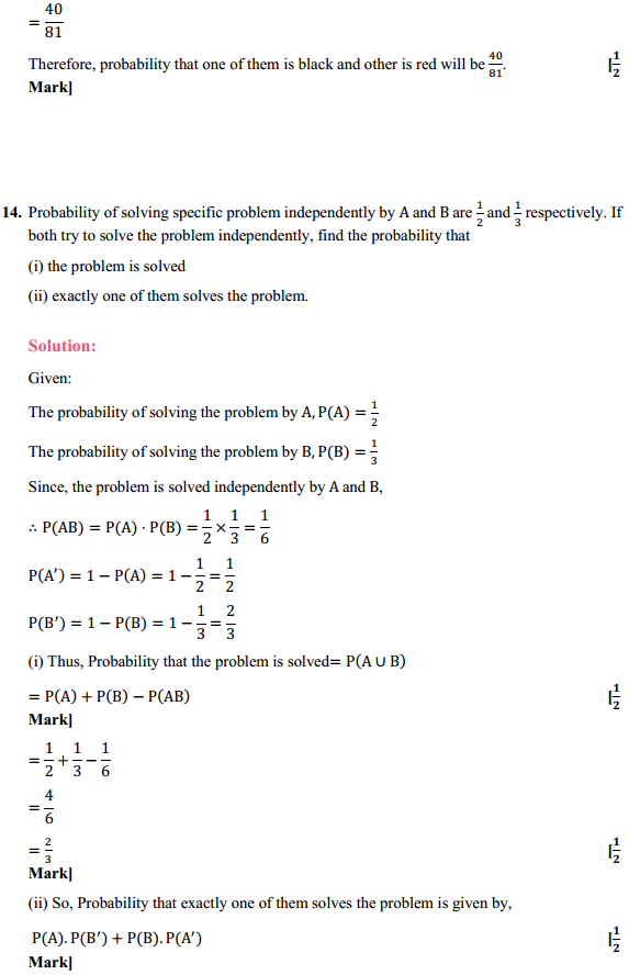NCERT Solutions for Class 12 Maths Chapter 13 Probability Ex 13.2 17