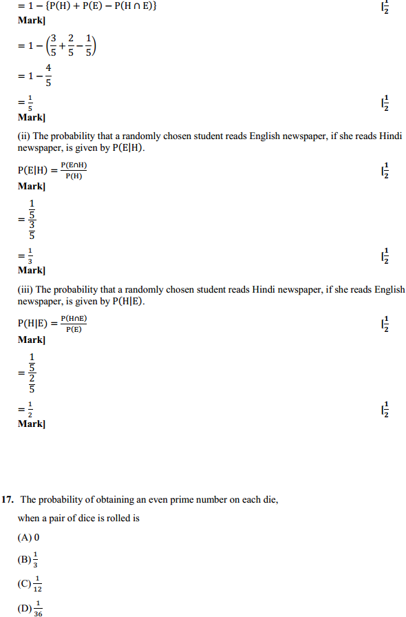 NCERT Solutions for Class 12 Maths Chapter 13 Probability Ex 13.2 22