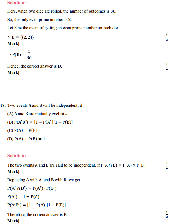 NCERT Solutions for Class 12 Maths Chapter 13 Probability Ex 13.2 23