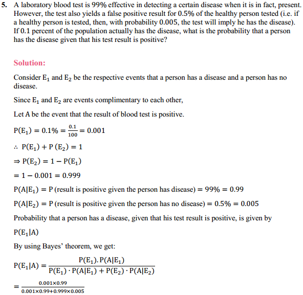 NCERT Solutions for Class 12 Maths Chapter 13 Probability Ex 13.3 7