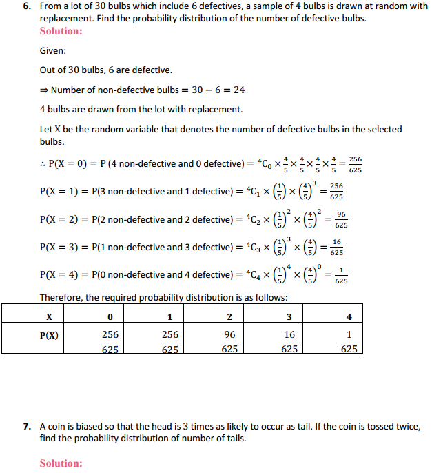 NCERT Solutions for Class 12 Maths Chapter 13 Probability Ex 13.4 11