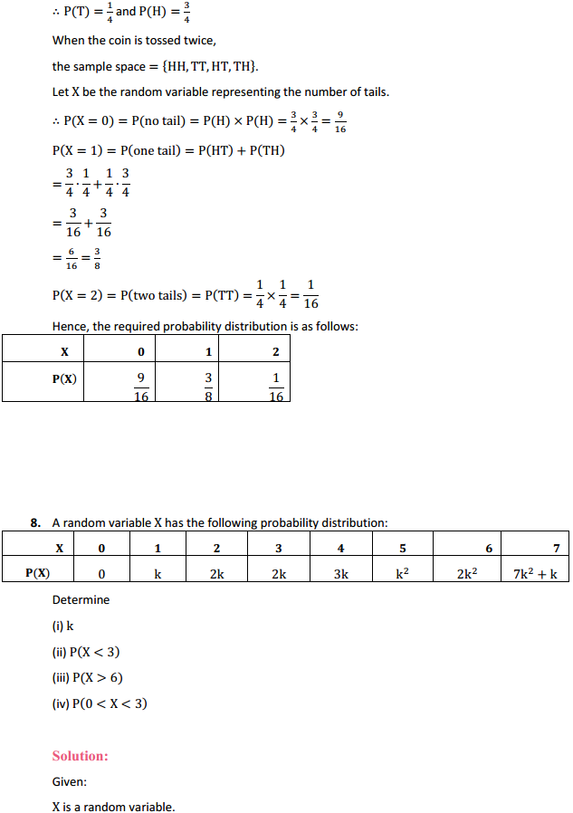 NCERT Solutions for Class 12 Maths Chapter 13 Probability Ex 13.4 13