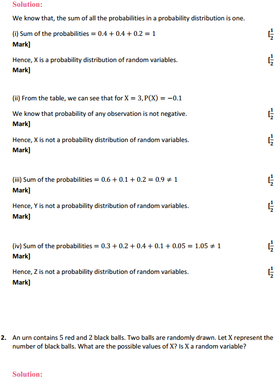 NCERT Solutions for Class 12 Maths Chapter 13 Probability Ex 13.4 2