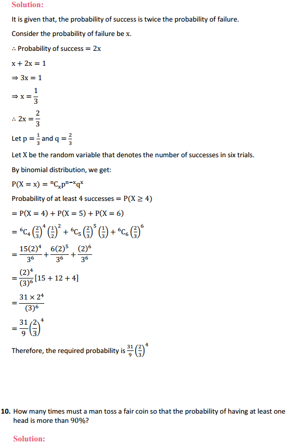 NCERT Solutions for Class 12 Maths Chapter 13 Probability Miscellaneous Exercise 11