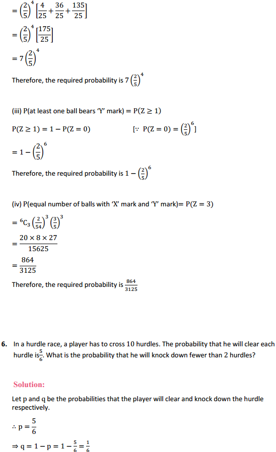 NCERT Solutions for Class 12 Maths Chapter 13 Probability Miscellaneous Exercise 7