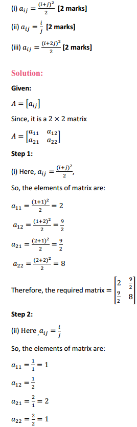 NCERT Solutions for Class 12 Maths Chapter 3 Matrices Ex 3.1 3