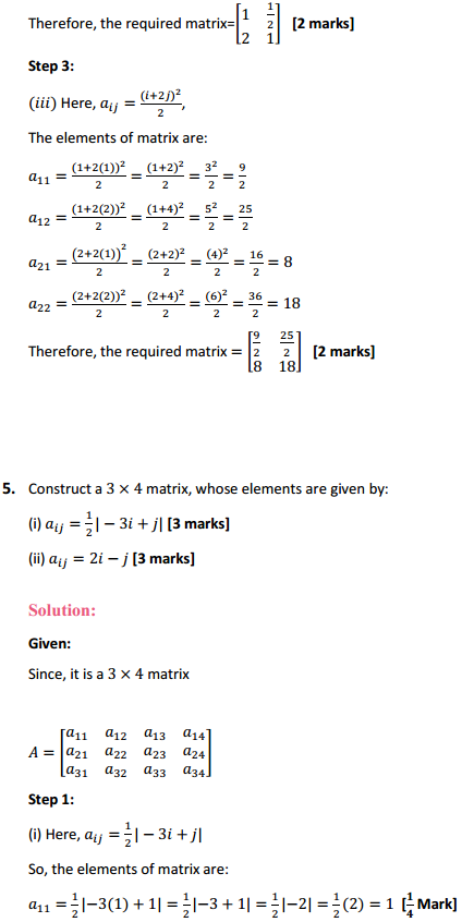 NCERT Solutions for Class 12 Maths Chapter 3 Matrices Ex 3.1 4