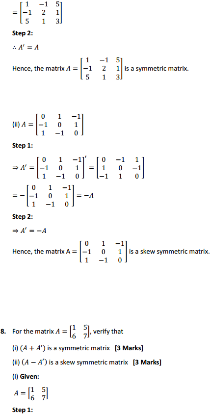 NCERT Solutions for Class 12 Maths Chapter 3 Matrices Ex 3.3 11