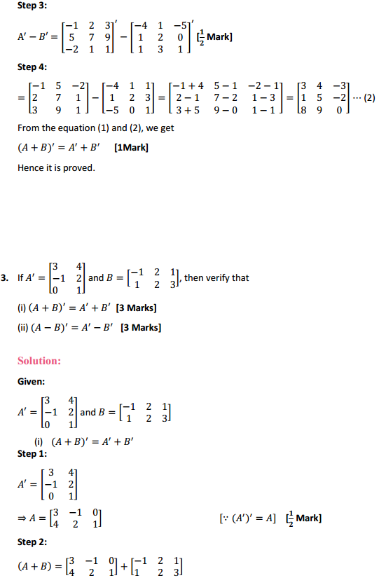 NCERT Solutions for Class 12 Maths Chapter 3 Matrices Ex 3.3 4