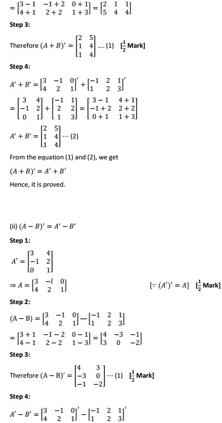 NCERT Solutions for Class 12 Maths Chapter 3 Matrices Ex 3.3 5