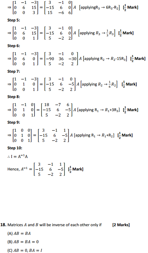NCERT Solutions for Class 12 Maths Chapter 3 Matrices Ex 3.4 16