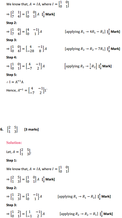 NCERT Solutions for Class 12 Maths Chapter 3 Matrices Ex 3.4 5