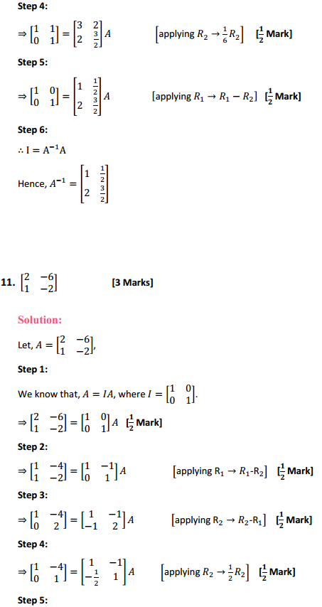 NCERT Solutions for Class 12 Maths Chapter 3 Matrices Ex 3.4 9