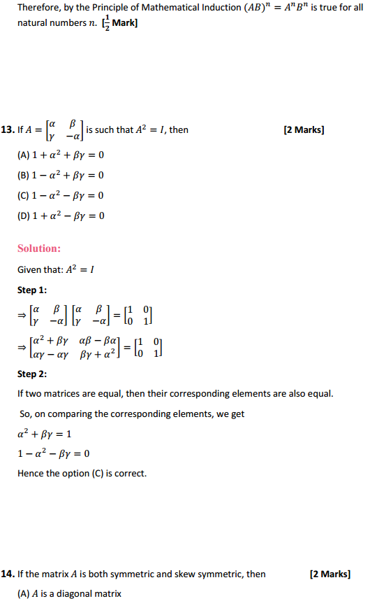 NCERT Solutions for Class 12 Maths Chapter 3 Matrices Miscellaneous Exercise 16