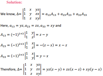 NCERT Solutions for Class 12 Maths Chapter 4 Determinants Ex 4.4 6