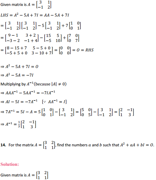 NCERT Solutions for Class 12 Maths Chapter 4 Determinants Ex 4.5 14