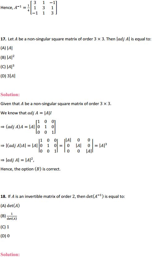 NCERT Solutions for Class 12 Maths Chapter 4 Determinants Ex 4.5 19