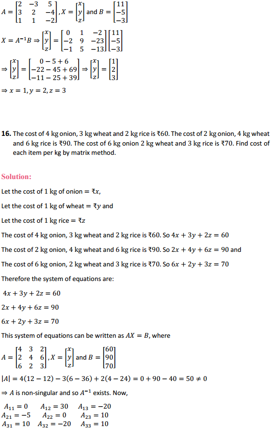 NCERT Solutions for Class 12 Maths Chapter 4 Determinants Ex 4.6 15