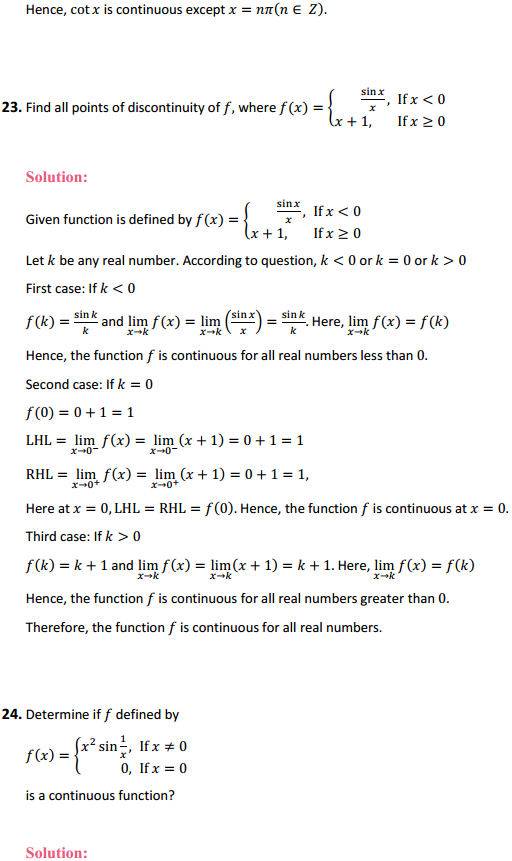 NCERT Solutions for Class 12 Maths Chapter 5 Continuity and Differentiability Ex 5.1 26