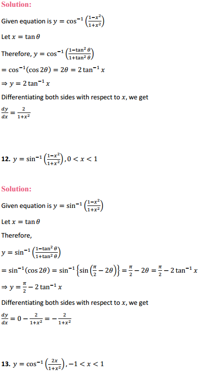 NCERT Solutions for Class 12 Maths Chapter 5 Continuity and Differentiability Ex 5.3 6