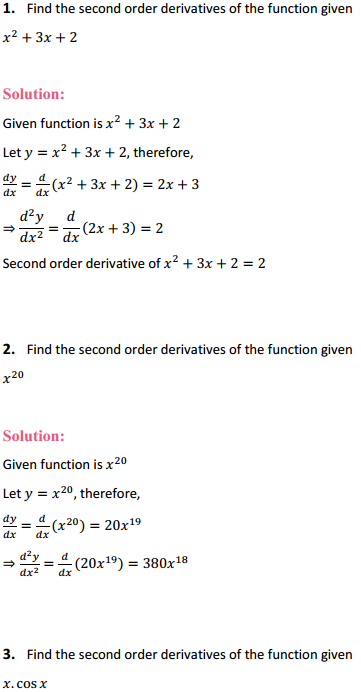 NCERT Solutions for Class 12 Maths Chapter 5 Continuity and Differentiability Ex 5.7 1