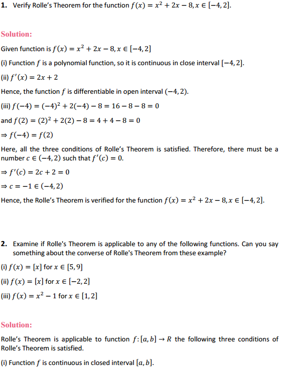 NCERT Solutions for Class 12 Maths Chapter 5 Continuity and Differentiability Ex 5.8 1