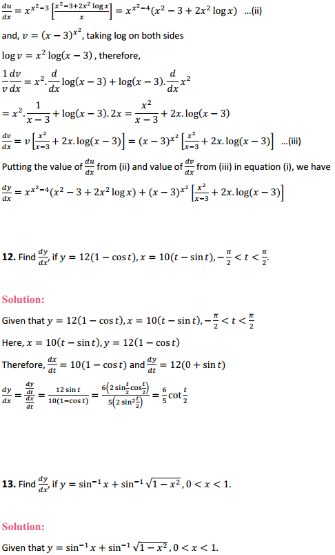 NCERT Solutions for Class 12 Maths Chapter 5 Continuity and Differentiability Miscellaneous Exercise 9