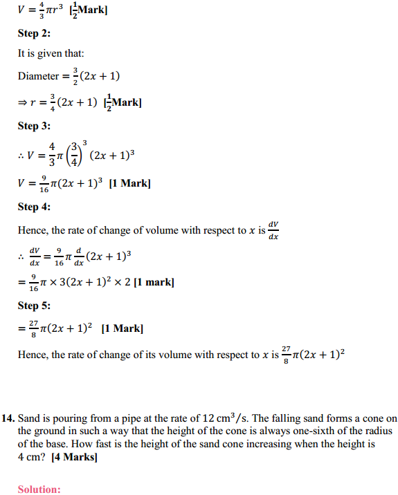 NCERT Solutions for Class 12 Maths Chapter 6 Application of Derivatives Ex 6.1 15