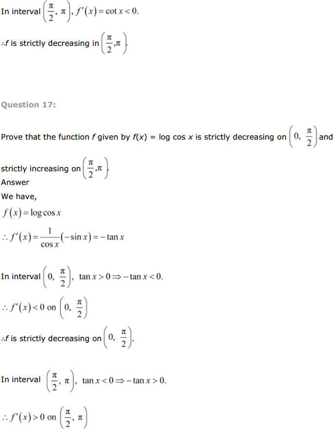 NCERT Solutions for Class 12 Maths Chapter 6 Application of Derivatives Ex 6.2 20