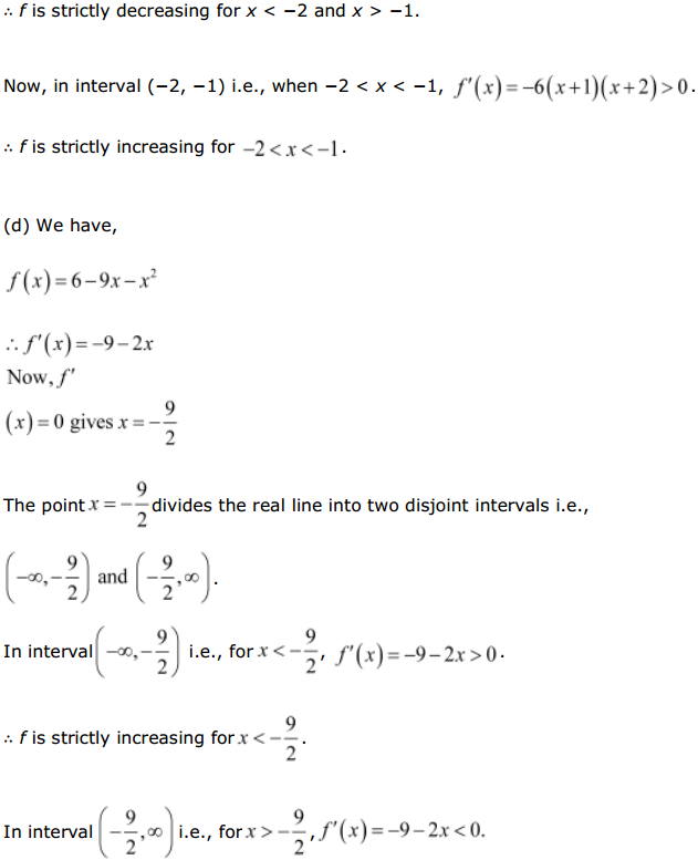 NCERT Solutions for Class 12 Maths Chapter 6 Application of Derivatives Ex 6.2 6