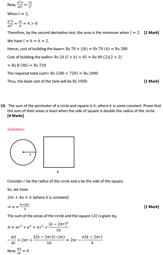 NCERT Solutions for Class 12 Maths Chapter 6 Application of Derivatives Miscellaneous Exercise 19